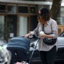 Zawe Ashton – Is seen pushing her baby around Primrose Hill in North London - 454 x 681