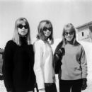 Pattie Boyd, Sonnie Drane and Cynthia Powell, 1965 - 454 x 457