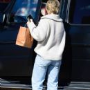 Hilary Duff – Seen in a red Adidas sneakers while out in Los Angeles