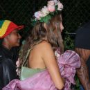 Hailey Bieber – Arriving at Vas Morgan’s Halloween Party in West Hollywood