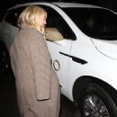 Hilary Duff – In a long winter coat leaving Craig’s in West Hollywood
