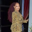 Garcelle Beauvais – Dons an animal print outfit at The Fleur Room in West Hollywood - 454 x 682