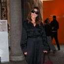 Carla Bruni Out at Milan Fashion Week