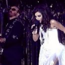 Cindy Gomez and Dave Stewart performing at Lifeball 2009 - 454 x 323
