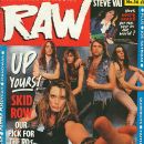 Sebastian Bach, Dave 'The Snake' Sabo, Scotti Hill, Rob Affuso, Rachel Bolan - Raw Magazine Cover [United Kingdom] (January 1990)