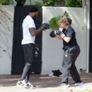 Bebe Rexha – Seen while boxing with a trainer in Los Angeles