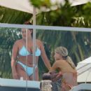 Kalani Hilliker – With Lexi Petzak in a bikinis by the pool in Miami - 454 x 527