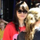 iCarly cast Miranda Cosgrove, Jennette McCurdy, Nathan Kress and Noah Munck, were seen hanging out and enjoying the sights in New York City, New York on May 18
