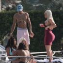 Blac Chyna and Mechie Celebrate Labor Day at a Yacht Party in Miami, Florida - September 4, 2017 - 454 x 254