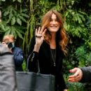 Carla Bruni Sarkozy – Recording ‘Vivement Dimanche Prochain’ show at the Gabriel studio in Paris