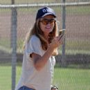 Patsy Palmer – Watches her sons baseball game in Malibu - 454 x 639