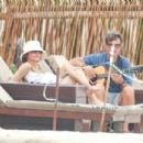 Lisa Rinna &#8211; With Harry Hamlin and Delilah Hamlin and Eyal Booker at Tulum resort in Mexico