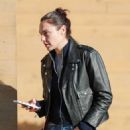 Gal Gadot – In leather jacket  with her husband Yaron Varsano at Nobu Malibu