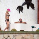 Christine Quinn – In a leopard print bikini in Cabo San Lucas - 454 x 303