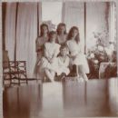 This photo of Tsar Nicholas II's children at Livadia Palace, ca. 1909, is cropped from a photo in the Beinecke Library. - 454 x 453