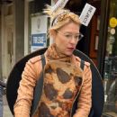 Claire Danes – Wearing costume dressed as a chocolate chip cookie in Halloween in NYC