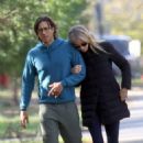 Gwyneth Paltrow – With husband Brad Falchuk out for a walk on Thanksgiving Day