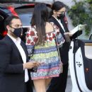 Olivia Munn – Steps out in a colorful dress at Sunset Tower in West Hollywood