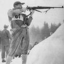 Military patrol competitors at the 1948 Winter Olympics