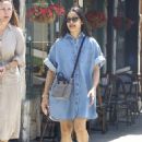 Frida Pinto – Pictured having a dinner with a friend at Little Dom’s in Los Angeles