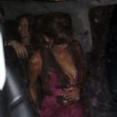 Vanessa Minnillo & Nick Lachey Leaving Foxtail Nightclub In LA 2008-04-18