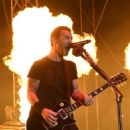 Frontman Sully Erna of Godsmack performs during the Las Rageous music festival at the Downtown Las Vegas Events Center on April 21, 2017 in Las Vegas, Nevada - 454 x 558