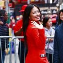 Christine Ko – In a red mini dress at Good Morning America morning show - 454 x 678