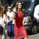 Andi Dorfman in Red Dress – Out in New York City - 454 x 678