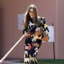 Sofia Vergara – Seen in a horse-print suit for a baptism in Los Angeles