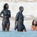 Nicole Scherzinger – On a mud bath in Formentera - 454 x 293