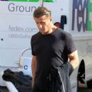 Sylvester Stallone leaving a salon in Beverly Hills, California on February 14, 2017