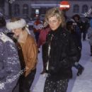 Sarah, Duchess of York and Princess Diana shopping in Klosters after a days skiing -  March 1988