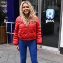 Carol Vorderman – Wearing a blue jumpsuit arriving at LBC radio for her Sunday show in London