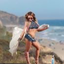 Stephanie Princi on the set of a 138 Water Photoshoot in collaboration with Baes and Bikini by fashion photographer Malachi Banales, on April 11th 2015 - 454 x 525