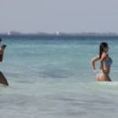 Arabella Chi – With Kady McDermott at the beach on Isla Mujeres in Mexico - 454 x 289