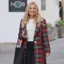 Sian Welby – In a tartan dress and tight fit black denim and boots in London - 454 x 590