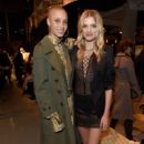 Adwoa Aboah and Lily Donaldson - Burberry February 2017 Show - Front Row & Runway