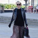 Vogue Williams – In a leather jacket arrives at Steph’s Packed Lunch TV Show in Leeds0308 - 454 x 658