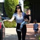 Kourtney Kardashian: takes her children Reign & Penelope to a music class in Beverly Hills
