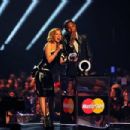 Kylie Minogue and Pharrell William - The BRIT Awards 2014 - Show