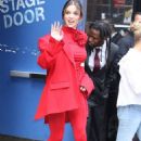 Hailee Steinfeld – In all red with fans at ‘Good Morning America’ in New York