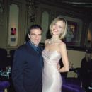 Eva Herzigova with her husband, drummer Tico Torres, at the reopening of the Fashion Cafe in London, 21st October 1997 - 397 x 612