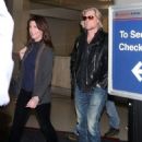 Daryl Hall is seen at LAX airport
