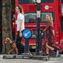 Emma Rigby walked the dog out in Notting Hill - 454 x 418