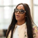 Naomi Campbell at Heathrow Airport in London