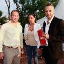 Jiri Slegr and Lucie Králová at a party together
