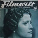 Sybille Schmitz - Filmwelt Magazine Cover [Germany] (31 January 1937)