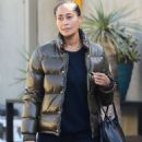 Tracy Ellis Ross – In a Moncler puffer jacket seen in Hollywood - 454 x 683