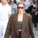 Hailey Baldwin at the Nine Zero One hair salon in West Hollywood
