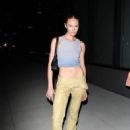 Candice Swanepoel – Exits the Vogue runway show in NY